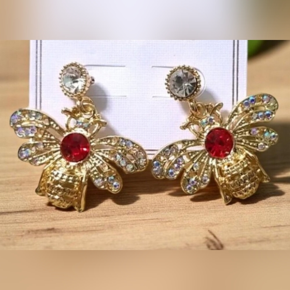 3 for $15 Sparkly Bee Earrings